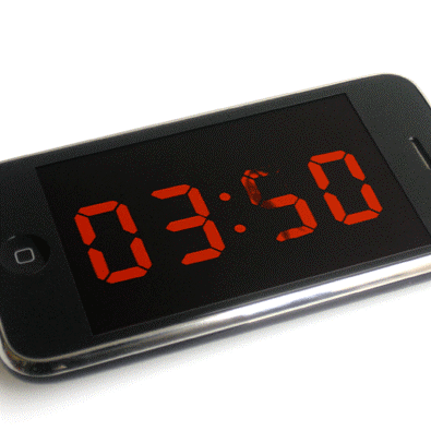 Maarten Baas iPhone app of his “Analog Digital Clock”, 2010
